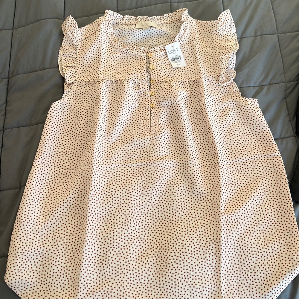 LOFT outlet Polka dot blouse